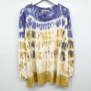 We the Free People Tunic Top Shirt Size XS Thermal Oversize Tie Dye Waffle New
